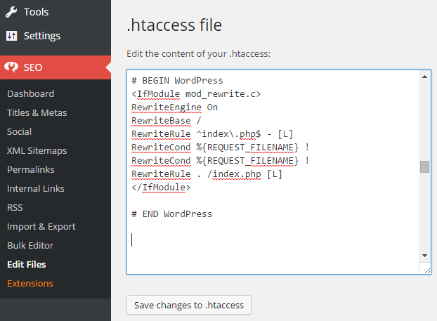 Create a New .htaccess File